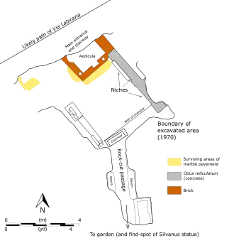 Architectural plan of the tomb.
