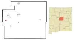 Location of Manzano, New Mexico