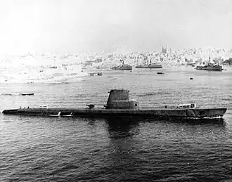 Ex-Lizardfish, Italian Evangelista Torricelli (S-512), c. 1960.