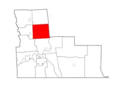Location within Broome County