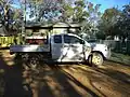 Toyota Hilux 3.0 D4D DR with light pumper at Stirling Range National Park ranger station, October 2005.
