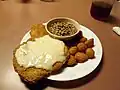 Image 39 Chicken fried steak, corn nuggets, purple hull peas (from Culture of Arkansas)