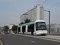 Translohr on Île de France Tram line 5