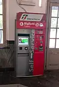 Trenitalia's ticket Machine at the Acqui Terme railway station