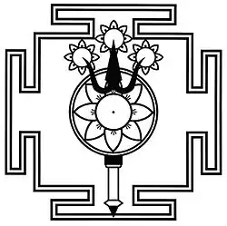 Yantra of Paramashiva, with trident