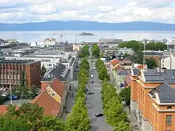 Midtbyen as seen from Nidaros Cathedral