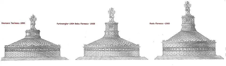 Three hypothetical reconstructions