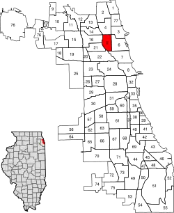 Location within the city of Chicago