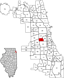 Location within the city of Chicago
