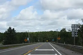 Photograph of the road signs