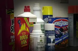 A range of petroleum-based products that can be used as inhalants