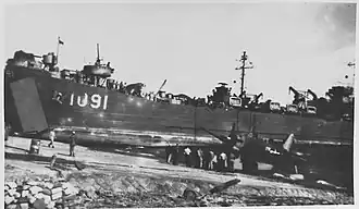 LST-1091 on 31 October 1945