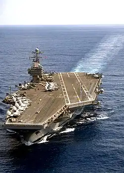 Photo of USS Theodore Roosevelt at sea
