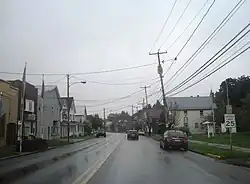 US 219 northbound through what was once Spangler