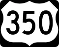 U.S. Highway 350 marker