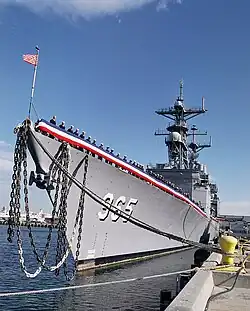 USS Kinkaid's decommissioning ceremony on 7 January 2003