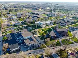 Aerial view of UW–Platteville