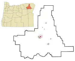Location in Oregon