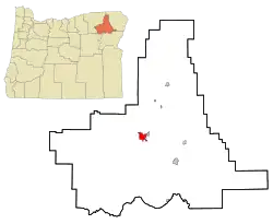 Location in Oregon