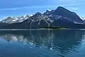 Upper Kananaski Lake with Mount Sarrail to right