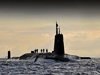 HMS Vanguard, a Vanguard-class ballistic missile submarine