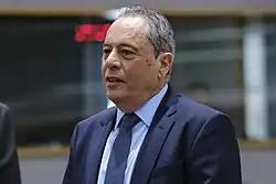 Vasilis Palmas, member of DIKO, former Government Spokesperson (2007–2008), Deputy Minister to the President (2017–2022), and Minister of Defence since 2024.