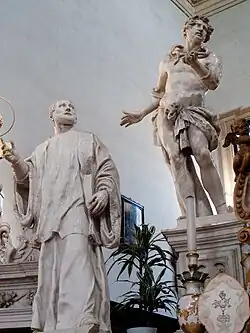 Statues of St. Gaetano Thiene and St. Giuliano in the Church of San Giuliano, Vicenza