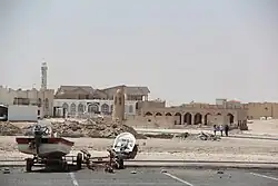 A view of Al Thakhira from the beach.