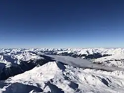 View of Landry valley from Aiguille Rouge