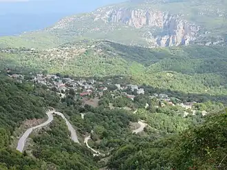 View of Aristi from the south