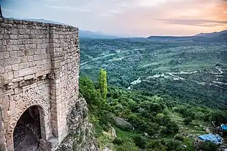 Views from the Amedi gate, at sunset