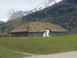 The Viking House by the school.