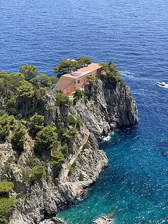 Villa Malaparte, from the clifftop