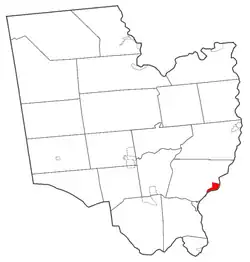 Map highlighting Stillwater's location within Saratoga County.