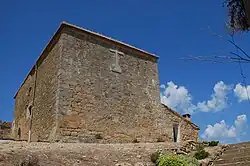 Baroque hermitage constructed from the castle's stones