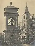 Chapel of Jesus of Šnipiškės near the church, photographed before World War II