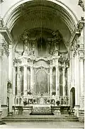 Interior of the church in 1916