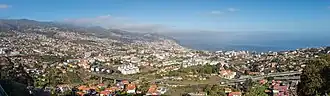 A view of Funchal from Pico dos Barcelos
