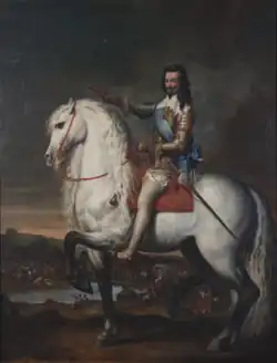 Equestrian portait of Victor Amadeus I of Savoy, oil on canvas, Palace of Venaria