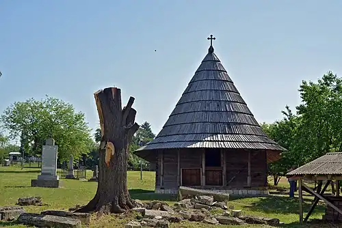 Orthodox Wooden Church of Forty martyrs in the churchyard of the Elijah the Prophet church in Vranić