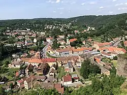The market town of Vranov nad Dyjí as seen from the castle