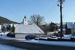 View towards the Church of the Corpus Christi
