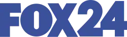 The Fox network logo in blue next to a blue sans serif 24.