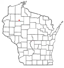 Location of Meadowbrook, Wisconsin