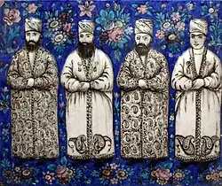 Molded tile, mid-19th century Iran, Brooklyn Museum