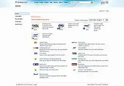 A screenshot of Windows Live Alerts