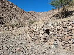 Old settlement in the Wadi Ejili, north of Fayyad in the Wadi Helo