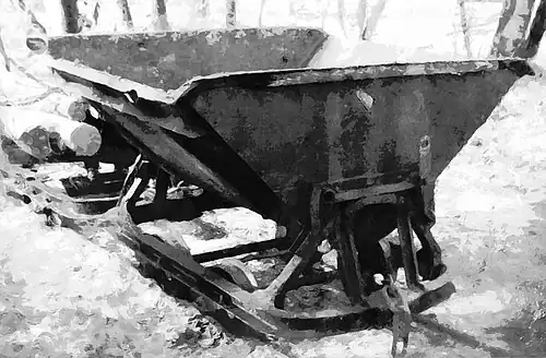 Decauville wagon or open wagon used at the time