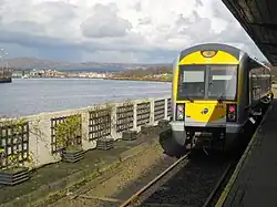 Class 3000 waiting to depart from the 1980 station to Belfast Great Victoria Street 30 March 2008