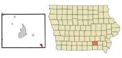 Location of Eldon, Iowa